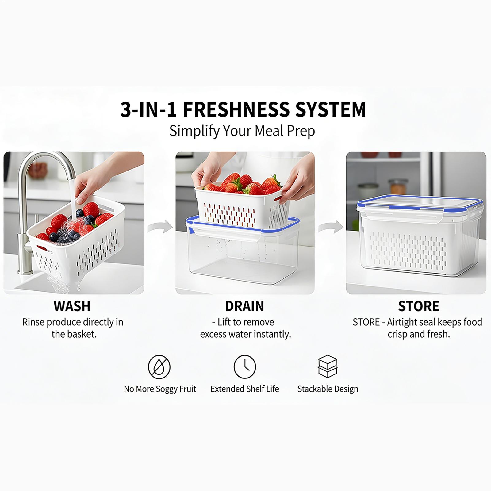 Food Storage And Containers - Recipiente de armazenamento de alimentos 4