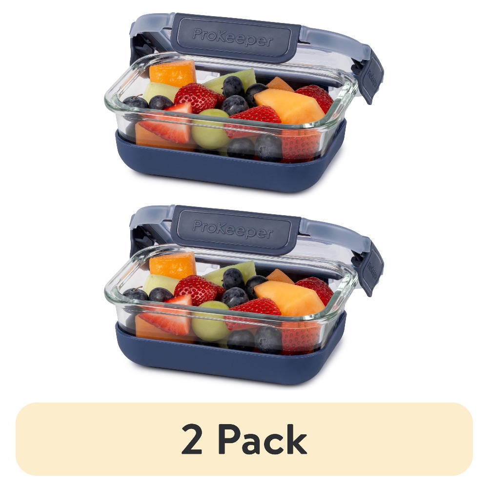Food Storage Glass - Conjunto de 2 Recipientes de Vidro