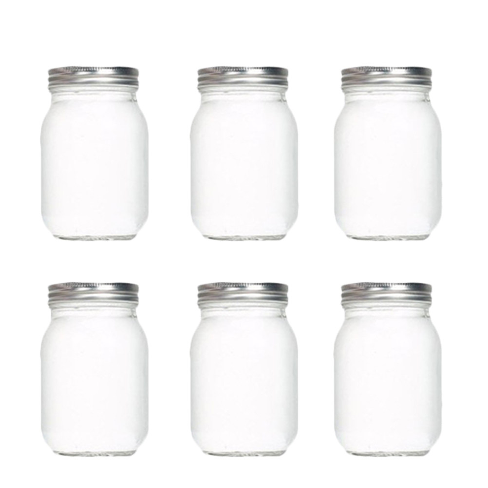 Food Storage Glass - Conjunto de 6 Frascos de Vidro
