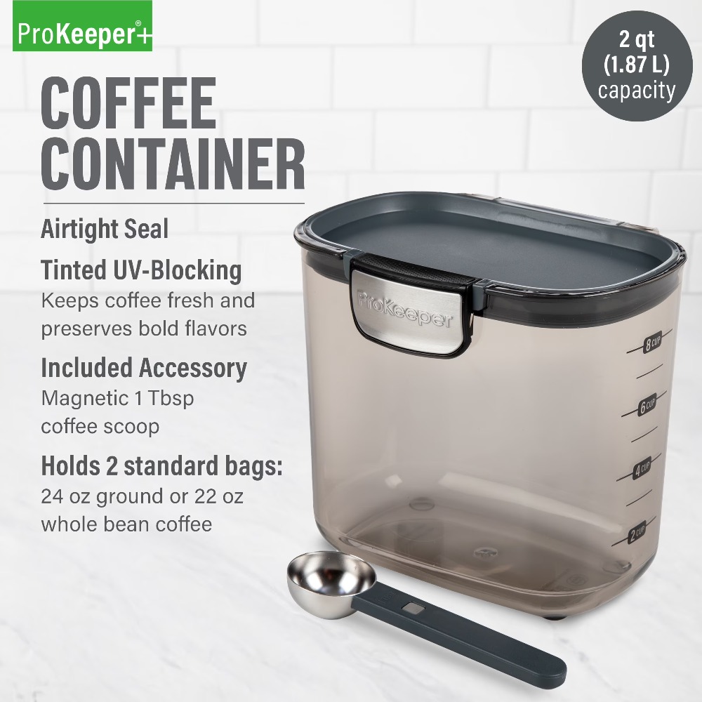 Best Food Storage - Recipiente de plástico hermético para café,