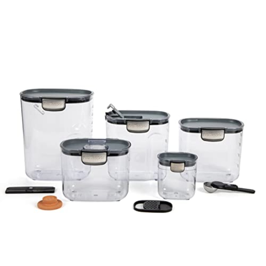 Food Storage And Containers - Conjunto de Recipientes Herméticos para Armazenamento