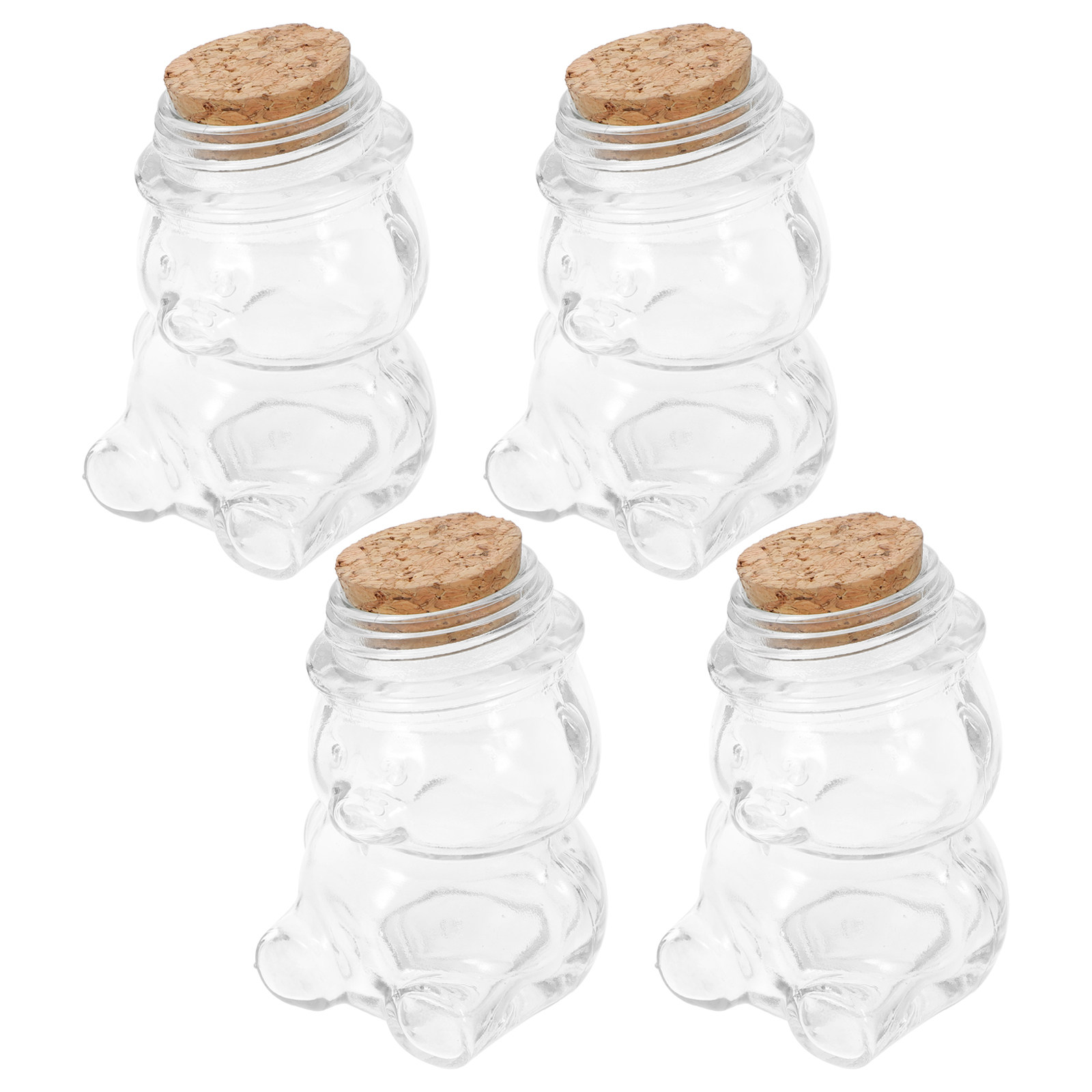 Food Storage Glass - Conjunto de 4 Potes de Vidro
