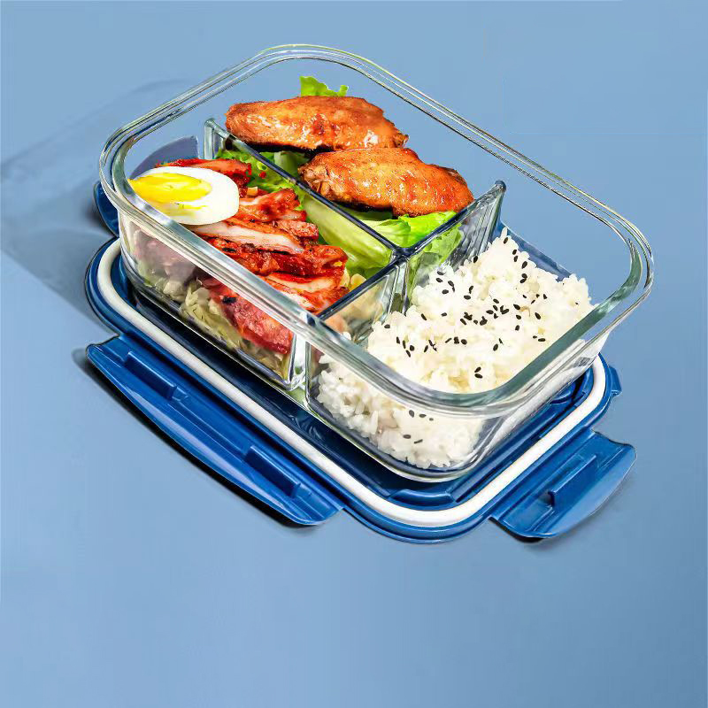 Food Storage Glass Box - Novo estilo lancheira de vidro 1050ml
