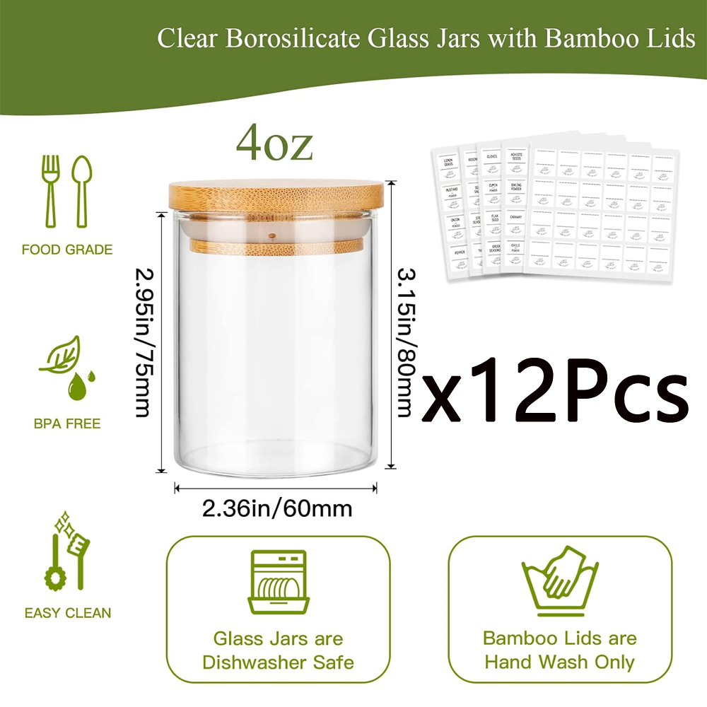 Frascos de especiarias de vidr - Food Storage Glass Box avaliação e preço