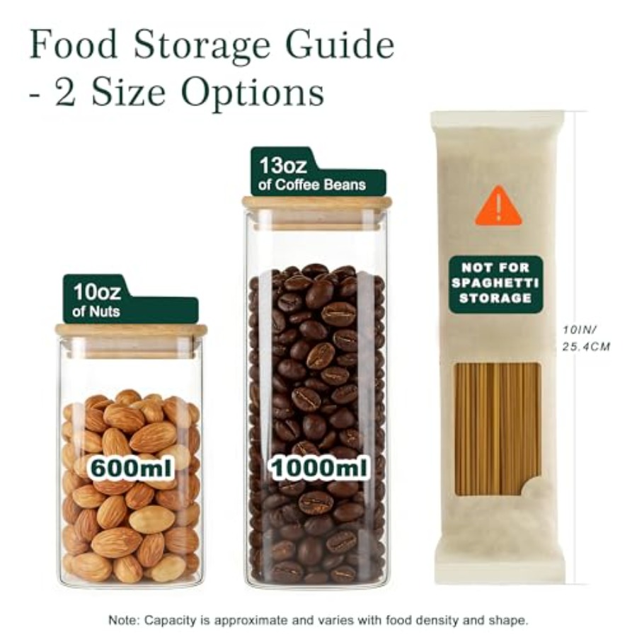 Conjunto de 12 Potes de Vidro  - Food Storage Glass avaliação e preço