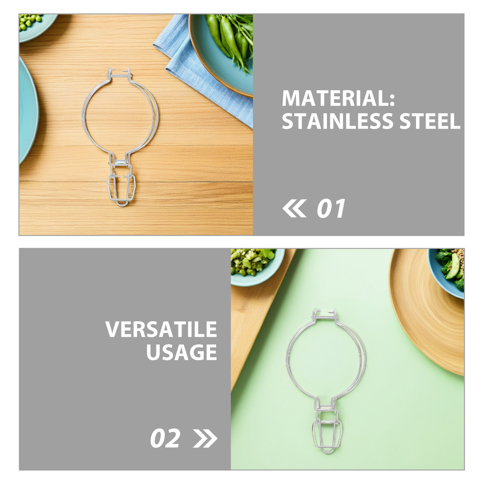 6 Peças de Fecho de Mola em Aç - Food Storage Glass avaliação e preço
