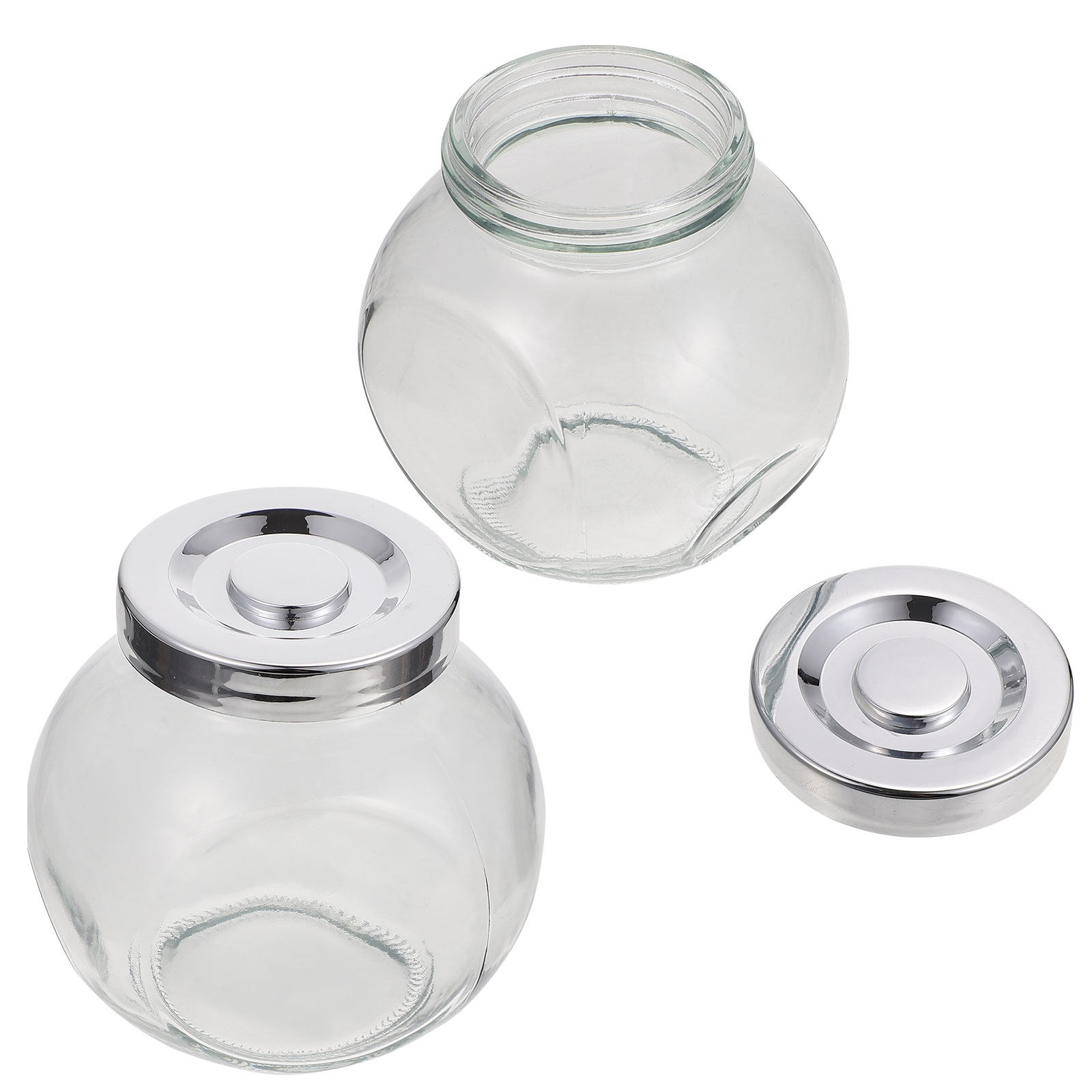 2 Frascos de Armazenamento de  - Food Storage Glass avaliação e preço