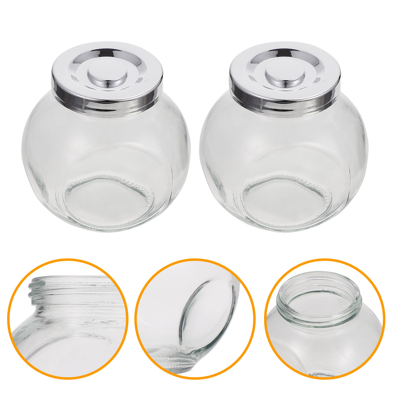 2 Frascos de Armazenamento de  - Food Storage Glass avaliação e preço