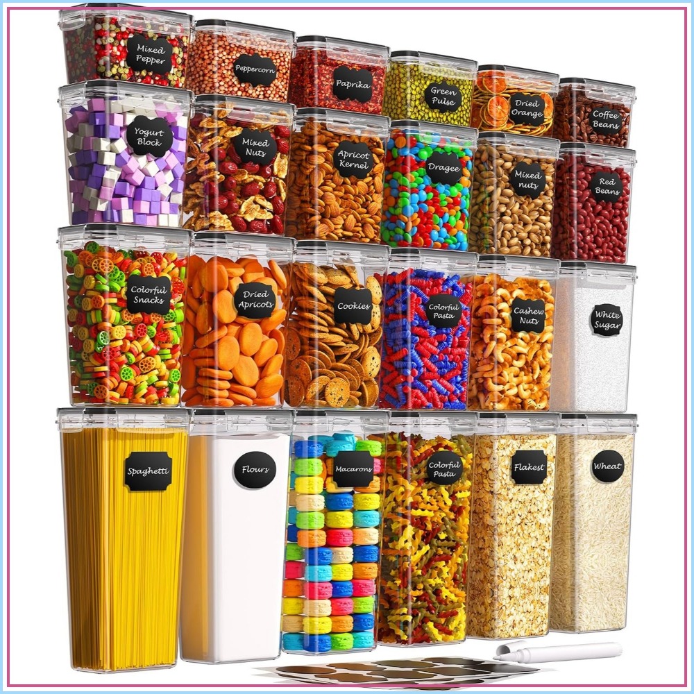 24 PCS Recipientes de Armazena - Food Storage And Containers avaliação e preço
