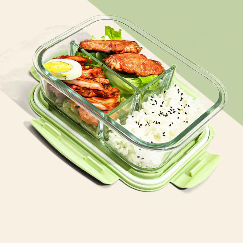 Novo estilo lancheira de vidro - Food Storage Glass Box avaliação e preço